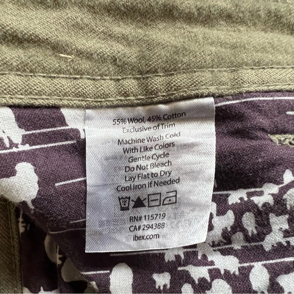 Ibex wool cotton blend khaki trousers 36” - Picture 5 of 6